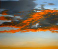 Holger Schulten - Ölbild "Abendhimmel"