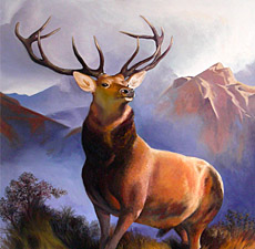 Holger Schulten - Ölbild "Monarch of the Glen"