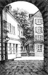 Holger Schulten - Zeichnung "Altstadt Weilheim"